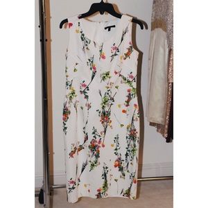 David Meister Floral Sheath Dress